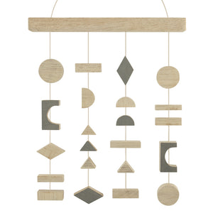 East of India Wooden Abstract Shape Mobile Contemporary Scandi Style