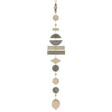 Load image into Gallery viewer, East of India Wooden Abstract Shape Metal and Wood Garland Contemporary Scandi Style