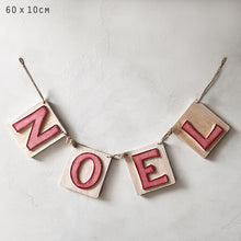 Load image into Gallery viewer, Christmas Wooden Garland &#39;NOEL&#39; 190cm East of India