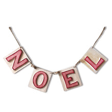 Load image into Gallery viewer, Christmas Wooden Garland &#39;NOEL&#39; 190cm East of India