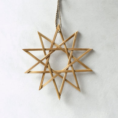 Small Woven Bamboo Ten Point Hanging Star Decoration