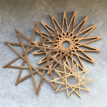 Load image into Gallery viewer, Large Wooden Cut out Hanging Star Decoration