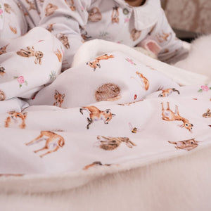Wrendale Designs Little Forest Woodland Baby Blanket