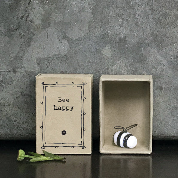East of India Matchbox Gift - Bee Happy