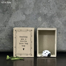 Load image into Gallery viewer, East of India Matchbox Gift - Ladybird - Sending you a little love bug hug