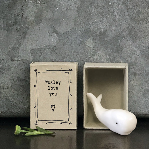 East of India Matchbox Gift - Whale 'Whaley love you'