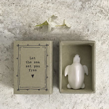 Load image into Gallery viewer, East of India Matchbox Gift -  Turtle &#39;Let the sea set you free&#39;