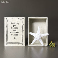 Load image into Gallery viewer, East of India Matchbox Gift - Sending you kisses and starfish wishes