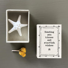Load image into Gallery viewer, East of India Matchbox Gift - Sending you kisses and starfish wishes