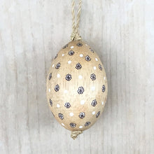 Load image into Gallery viewer, East of India Hanging Wooden Egg Decoration Daisies