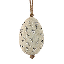 Load image into Gallery viewer, Copy of East of India Hanging Wooden Egg Decoration Leaves