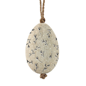 Copy of East of India Hanging Wooden Egg Decoration Leaves