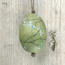 Load image into Gallery viewer, East of India Hanging Wooden Egg Decoration