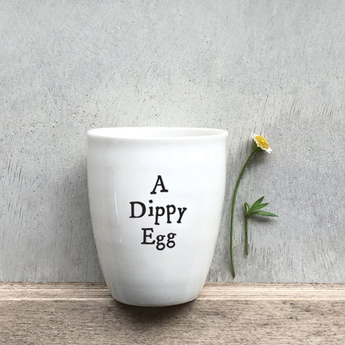 East of India Porcelain Egg Cup 'A Dippy Egg'