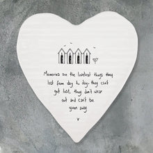 Load image into Gallery viewer, East of India Porcelain Coaster ‘Memories&#39;
