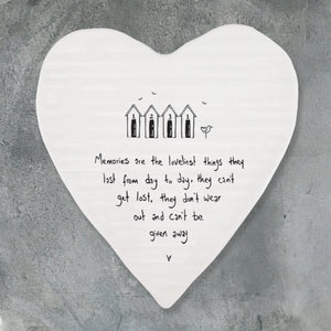East of India Porcelain Coaster ‘Memories'