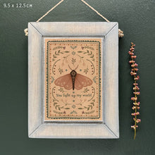Load image into Gallery viewer, East of India Wooden Rustic Hanging Picture 'You light up my world'.