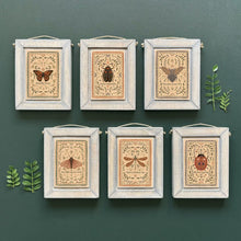 Load image into Gallery viewer, East of India Wooden Ladybird Hanging Picture 'Big love bug hug'