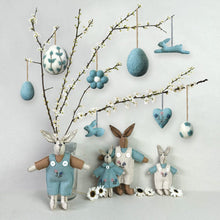 Load image into Gallery viewer, East of India Hand Embroidered Felt Hanging Floral Egg