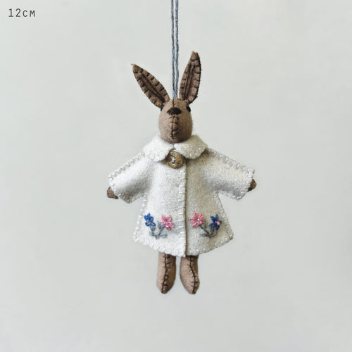 East of India Little Felt Rabbit Cream Jacket