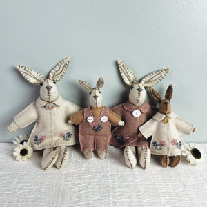 East of India Felt Rabbit Pink Jacket