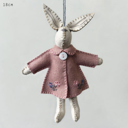 East of India Felt Rabbit Pink Jacket