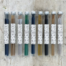 Load image into Gallery viewer, East of India Incense Sticks Set of 10 in Glass Tube