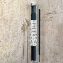 Load image into Gallery viewer, East of India Incense Sticks Set of 10 in Glass Tube