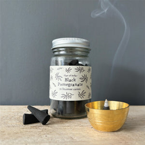 East of India Incense Cones Set of 35 in Glass Jar
