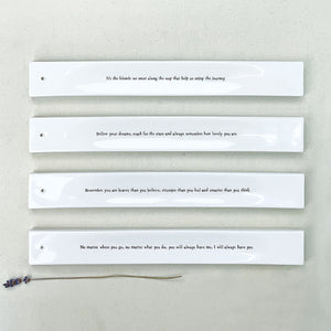 East of India Porcelain Incense Holder 'Follow your dreams ...' Gift Boxed