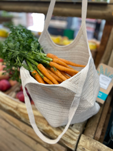 Load image into Gallery viewer, Antique Lace Bag  Market Bag Organic Cotton Bag