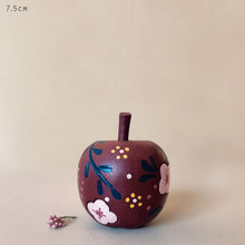 Load image into Gallery viewer, East of India Wooden Folkart Painted Pear Apple