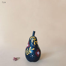 Load image into Gallery viewer, East of India Wooden Folkart Painted Pear Apple