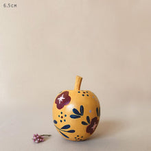 Load image into Gallery viewer, East of India Wooden Folkart Painted Pear Apple