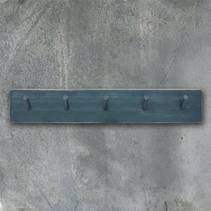 Blue Wooden Peg Hooks