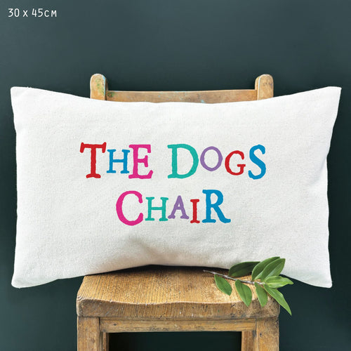 'The dogs chair' - Rectangle Cushion East of India