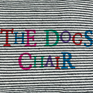 East of India Canvas 'The Dogs Chair' Thin Stripe Cushion