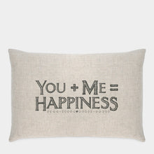 Load image into Gallery viewer, You+Me=Happiness  Rectangle Cushion East of India