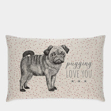Load image into Gallery viewer, Pugging Love You Rectangle Cushion East of India