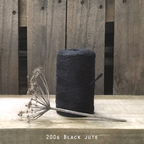 Black Jute Spool 200g 3Ply