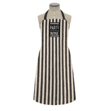 Load image into Gallery viewer, East of India Thick Black Stripe Thick Cotton Apron