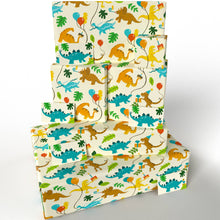Load image into Gallery viewer, Childrens Dinosaur Party  • ECO Friendly  • UK Made Wrapping Paper