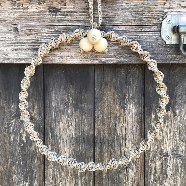 Contemporary Seagrass Wreath 30cm