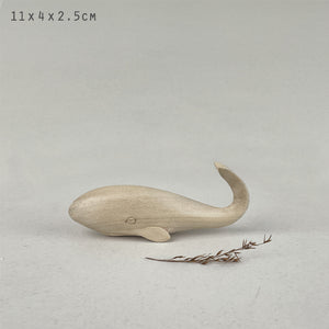 East of India Hand Carved Wooden Whale Decoration