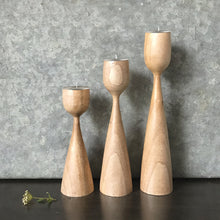 Load image into Gallery viewer, Natural Wood Tea Light  - Three sizes