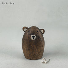 Load image into Gallery viewer, East of India Wooden Standing Bear