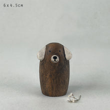 Load image into Gallery viewer, East of India Wooden Standing Dog Ornament