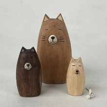 Load image into Gallery viewer, East of India Wooden Standing Cat