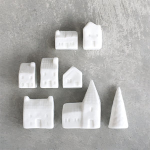 Porcelain Christmas Village in Gift Box East of India