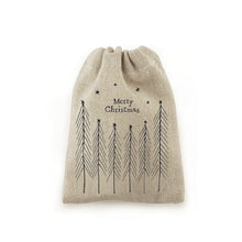 Load image into Gallery viewer, East of India Tiny Fabric Gift Bag - Merry Christmas